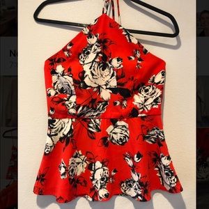 Brand new halter peplum top!